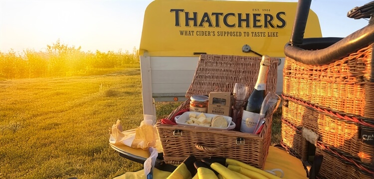 Exclusive Somerset Cider & Cheese Balloon Flights