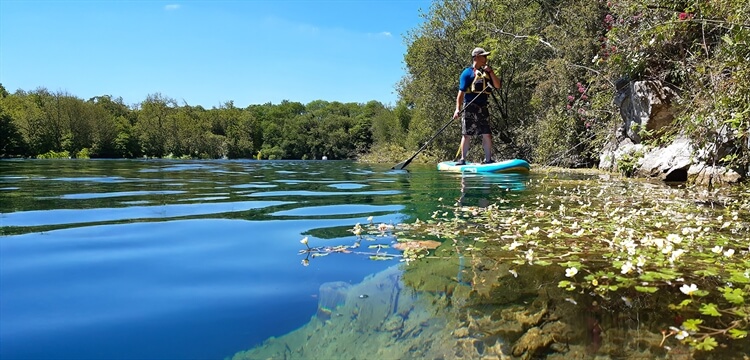 Paddleboarding Vobster Quay Somerset