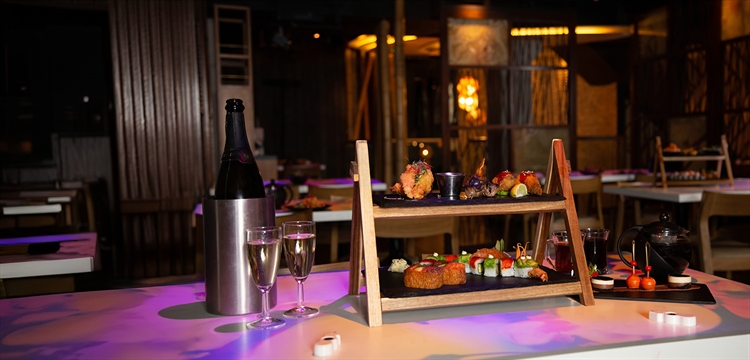 Sushi and Asian Tapas Afternoon Tea for Two at Inamo