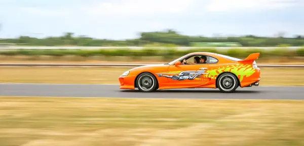 Toyota Supra Driving